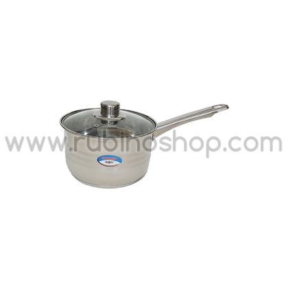 Касерола Rubino 18см със стъклен капак 