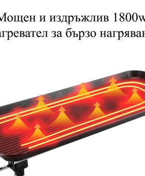 Електрическа скара Rubino с незалепващо покритие 1800W